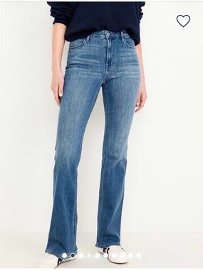 Old Navy Medium Blue High-Rise WOW Flare Jeans